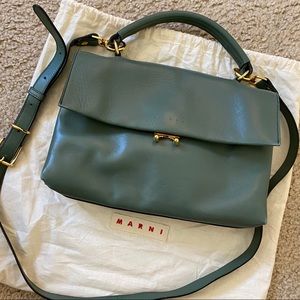 MARNI deep lake blue handbag